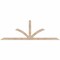 Ekena Millwork Richland Smooth Timber Gable Bracket, Douglas Fir, 96"W x 32"H x 3 1/2"D x 3 1/2"F, 8/12 Pitch GBW096X32X0404RIC00SDF - alternate 1